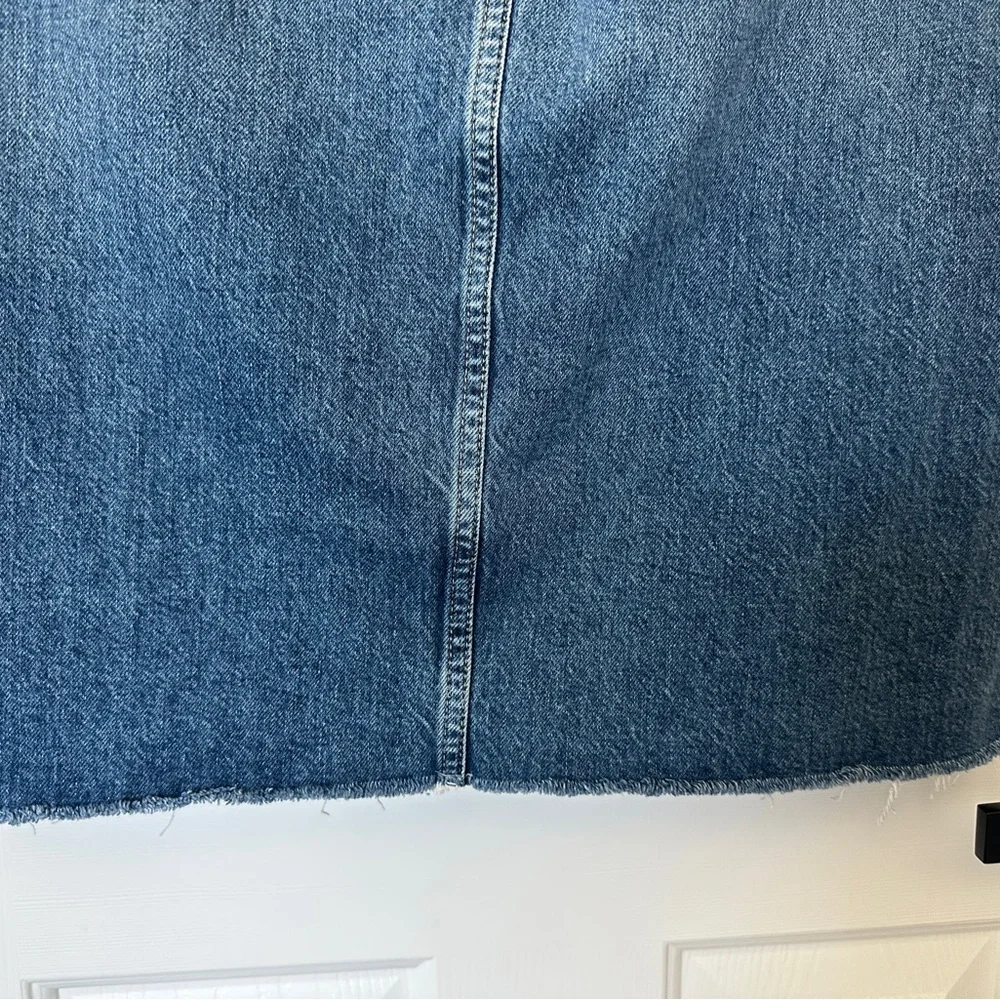 FREE PEOPLE Women’s Denim Cotton Skirt Front Slit - Size 6